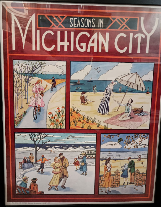 Season's in Michigan City Poster