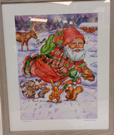 Wilderness Santa Poster