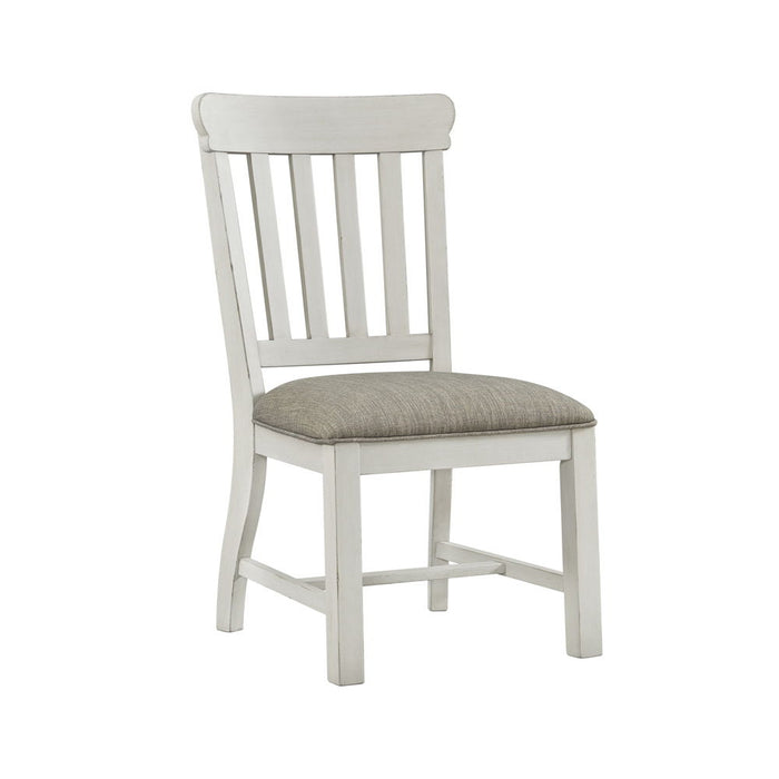 Drake - Slat Chair - Rustic White / French Oak