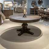 Paradise Valley - Pedestal Table - Saddle Brown