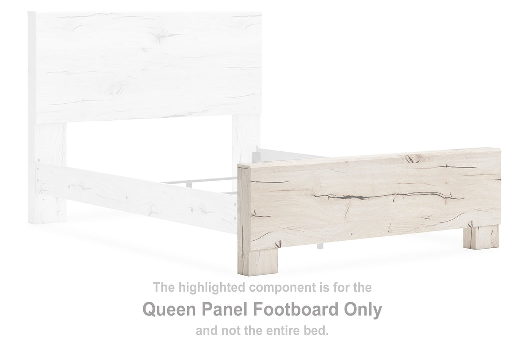 Lawroy - Queen Panel Footboard - Light Natural