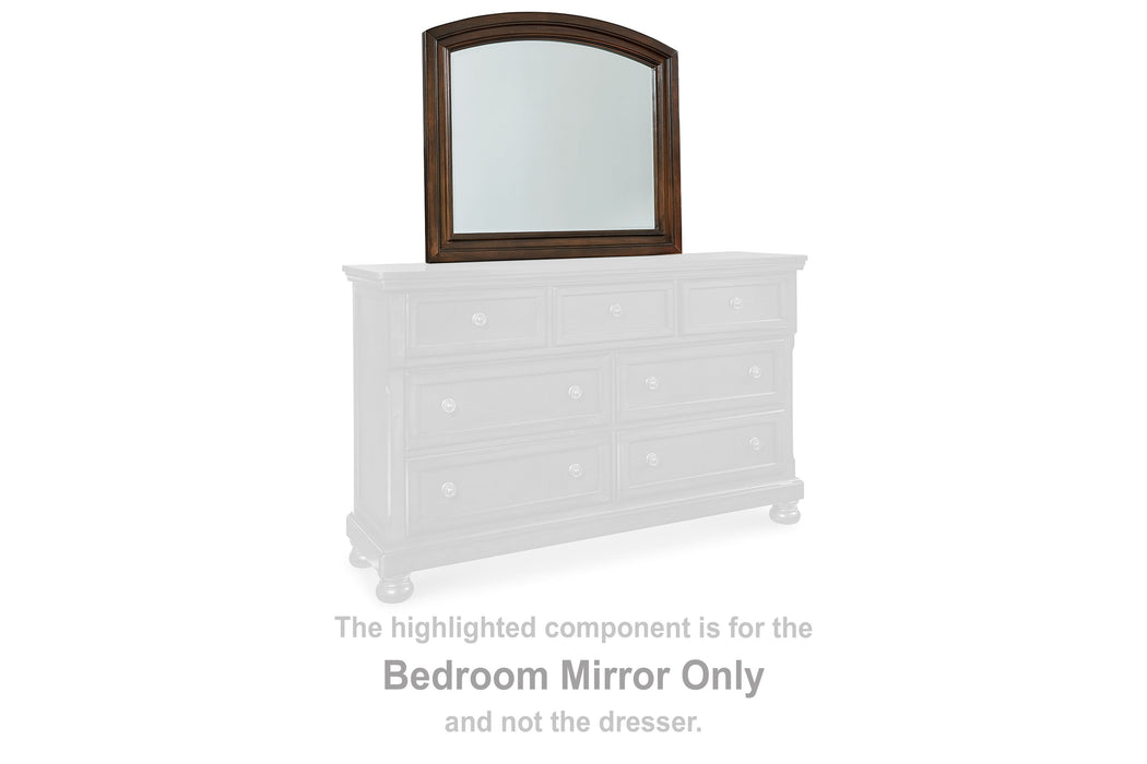 Porter - Bedroom Mirror - Rustic Brown