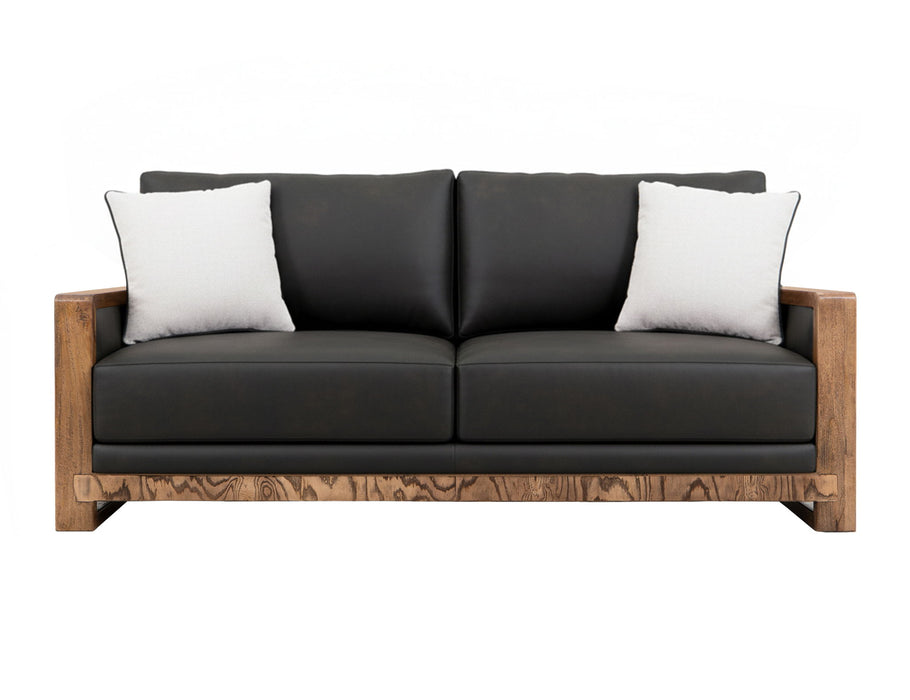 Ancora - Loveseat - Dark Gray / Light Brown
