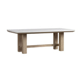 Cornerstone - Stone Top Table - French Oak