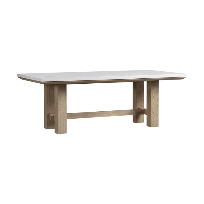 Cornerstone - Stone Top Table - French Oak