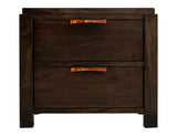 Raramuri - 2 Drawer Nightstand - Dark Brown