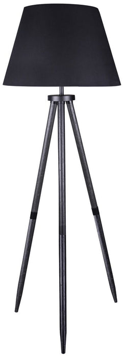 Orhan - Wood Floor Lamp - Black