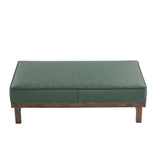 Modern Upholstered Cocktail Ottoman Bench With Cushion Top