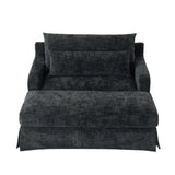Sofa Bed Loveseat With Textured Surface And 2 Cushions