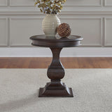 Providence Park - Round End Table - Chateau Brown