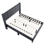 Bed Upholstered Box Design Headboard