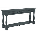 Long Console Table With Drawers And Shelf