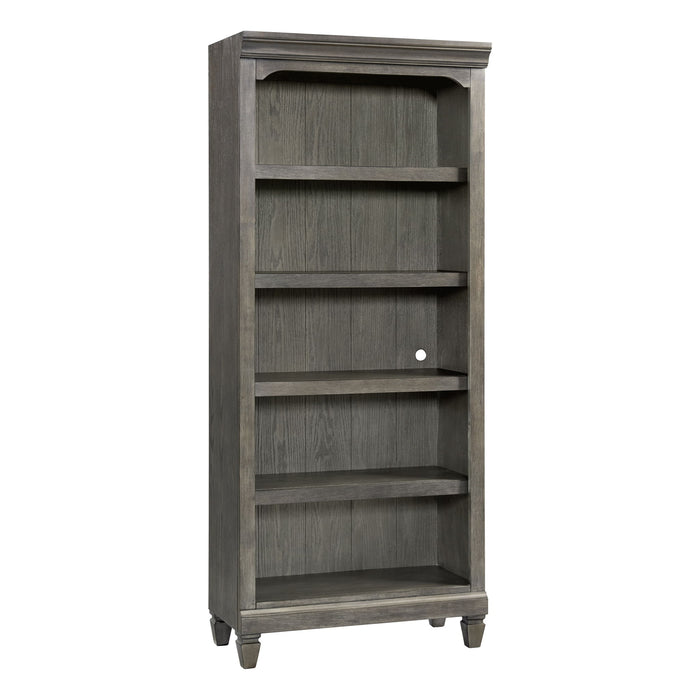 Foundry - 76" Bunching Bookcase - Brushed Pewter