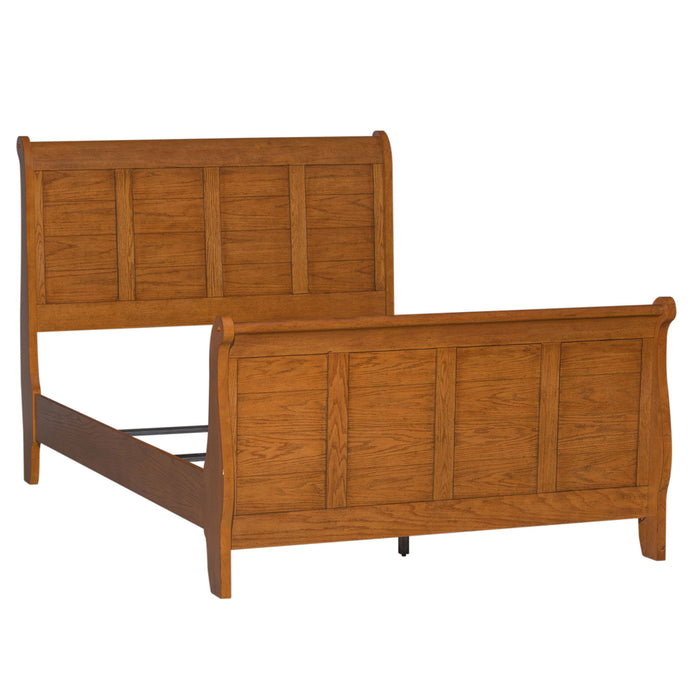 Grandpas Cabin - Full Sleigh Headboard & Footboard - Light Brown