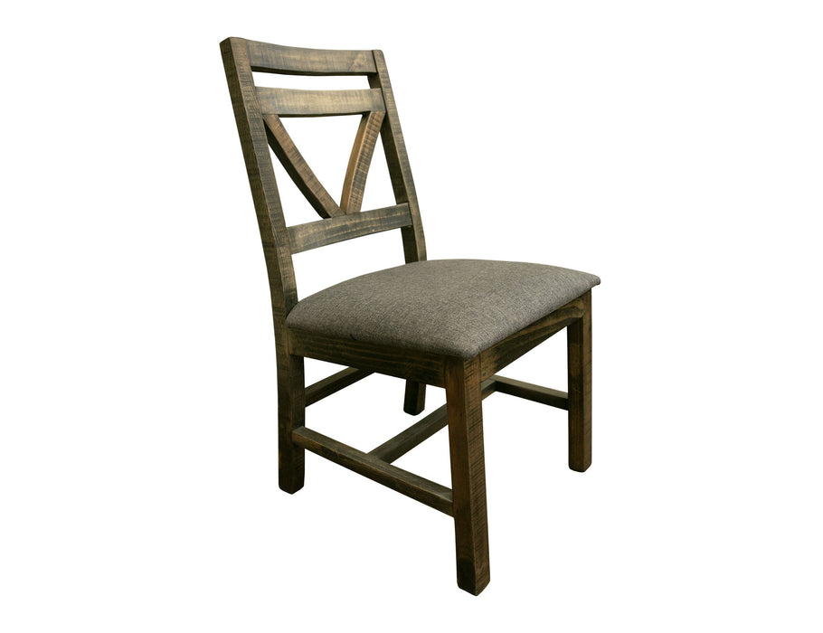 Loft Brown - Chair With Fabric Seat (Set of 2) - Two Tone Gray / Brown