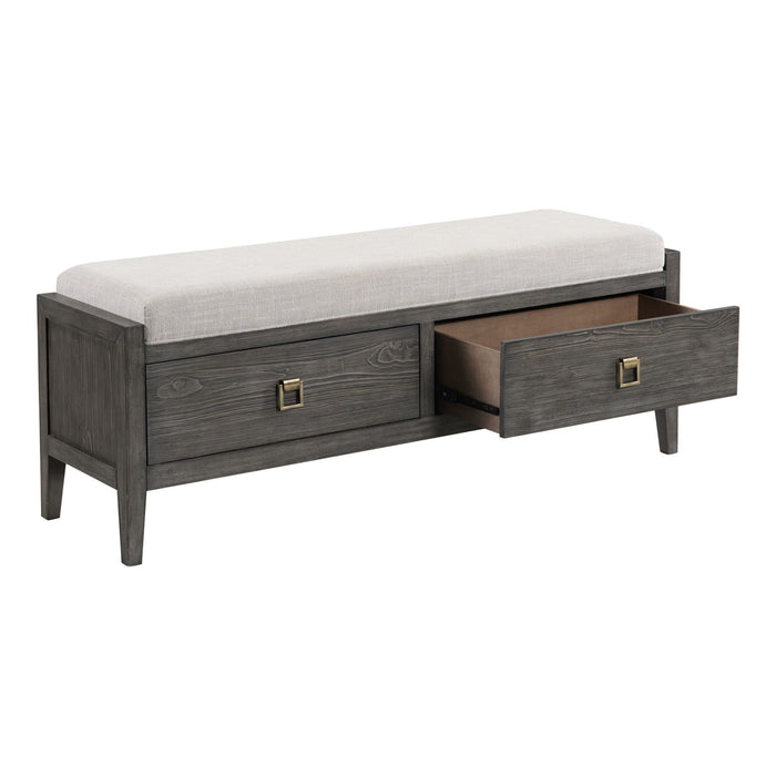 Portia - Storage Bench - Brushed Brindle