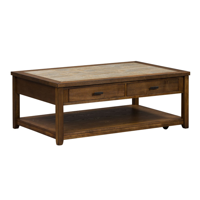 Mesa Valley - Cocktail Table - Dark Brown