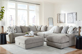 Aslan Court - 7 Pc. - 6-Piece Sectional With Raf Corner Chaise, Ottoman - Pebble