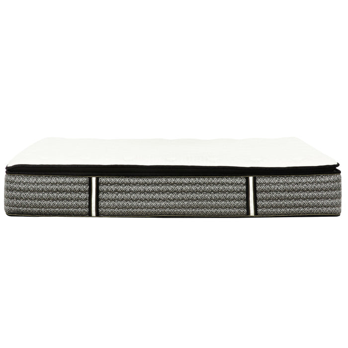 14" Premium Hybrid Mattress In A Box Plush Gel Memory Foam Top With Cooling Technology - Gray / White - Queen