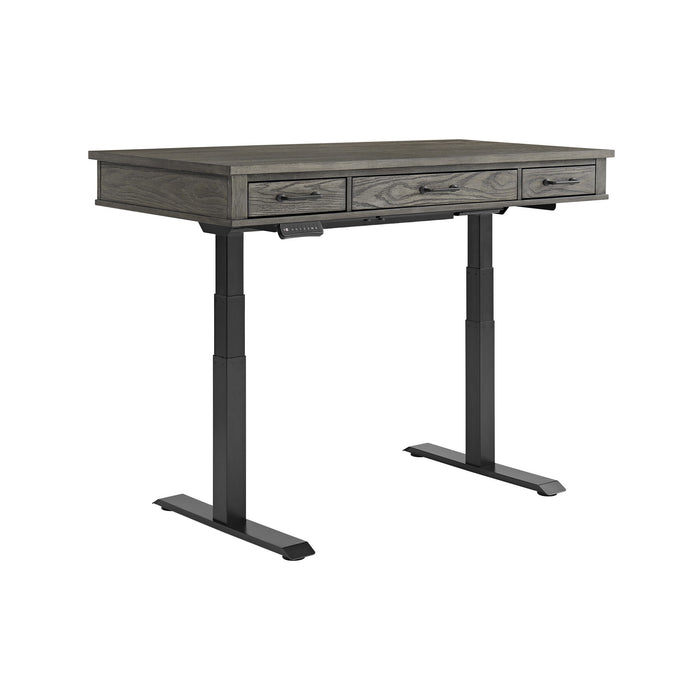 Foundry - Lift Desk - Brushed Pewter