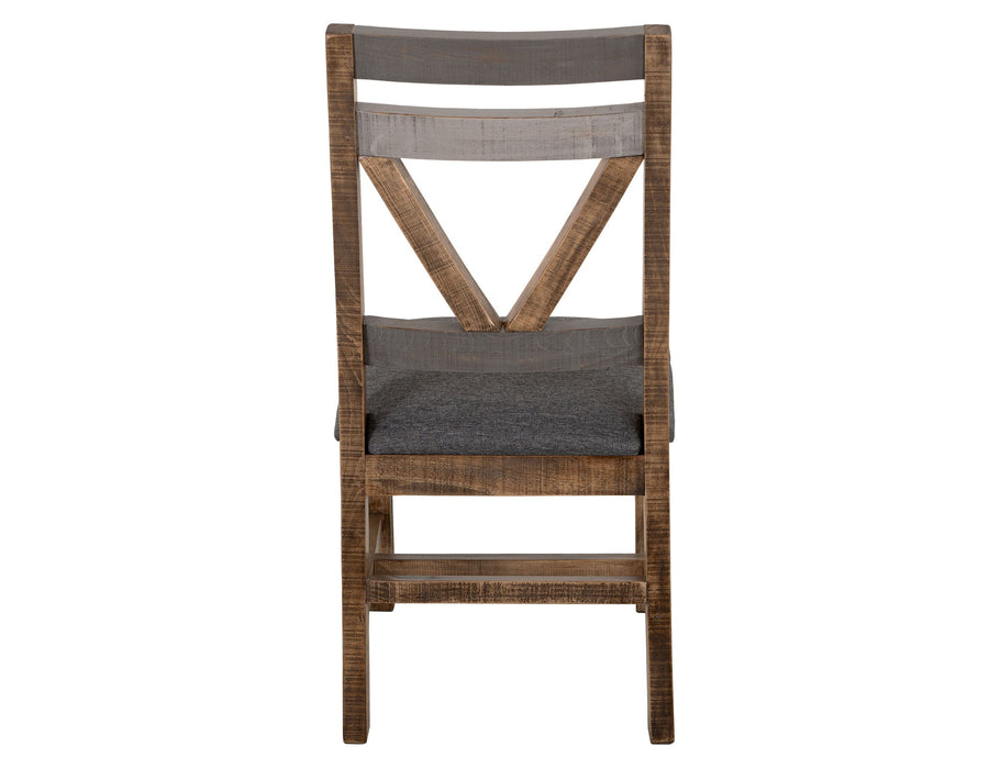 Loft - Chair With Fabric Seat (Set of 2) - Two Tone Gray / Brown