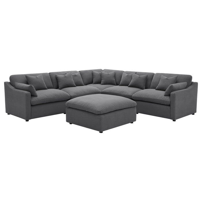 Hobson - Upholstered Modular Sectional Sofa With Ottoman