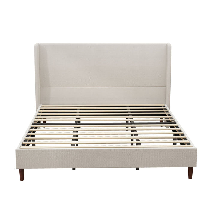 Upholstered Bed & High Headboard Design