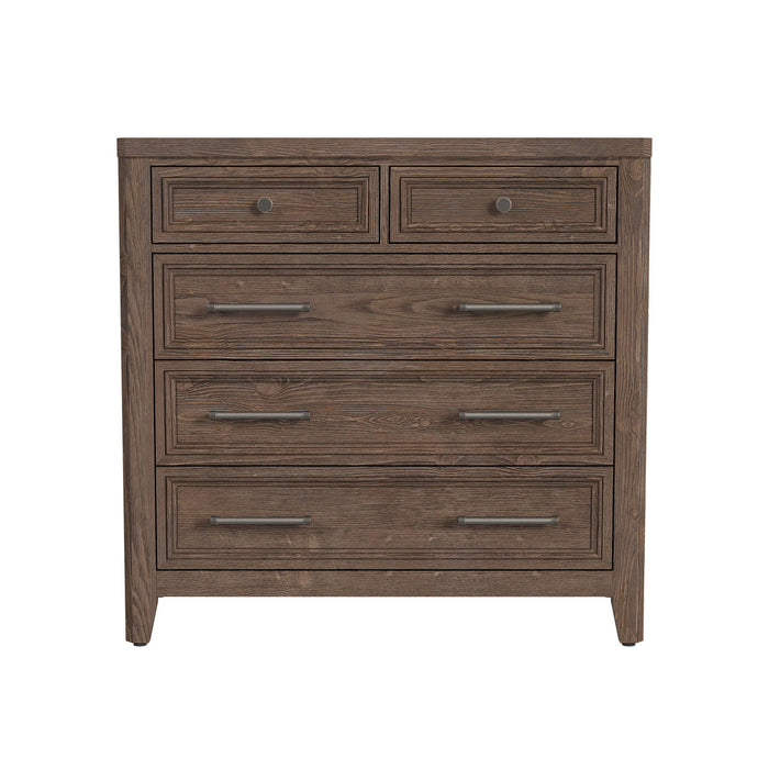 Carlson - 5 Drawer Chest - Harvest Brown