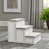 Magnolia Manor - Pet Steps - Antique White