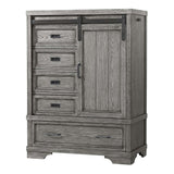 Foundry - Wood Chifferobe - Brushed Pewter