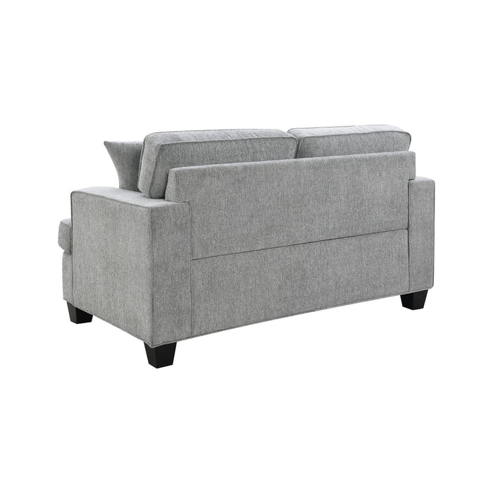 Baldwin - Loveseat With 2 Pillows - Dalton Graphite