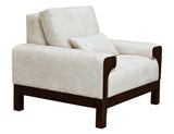 Raramuri - Armchair - White / Dark Brown