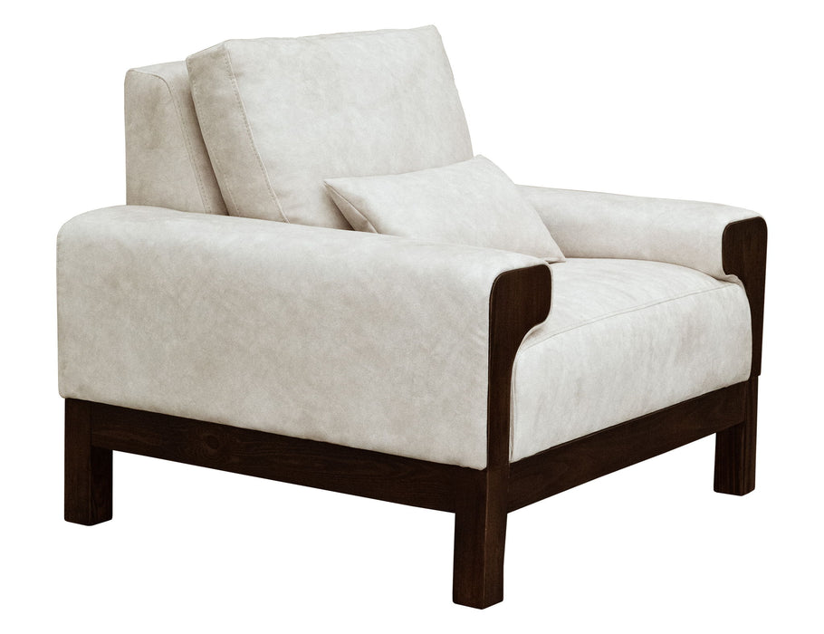 Raramuri - Armchair - White / Dark Brown