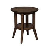 Ventura Blvd - Round End Table - Bronze Spice
