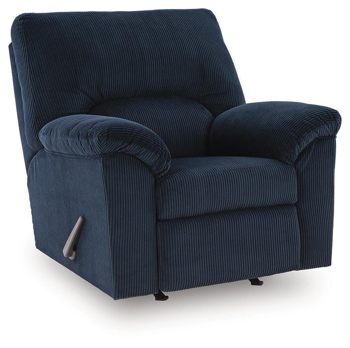 SimpleJoy - Rocker Recliner - Navy - Fabric