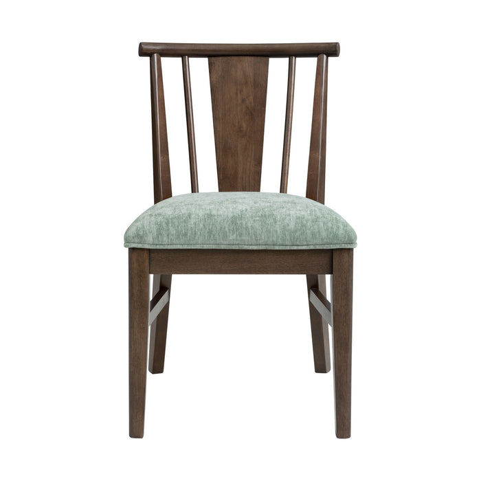 West End - Spindle Chair With Sage Green Seat