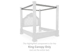 Maylee - King Canopy - Dark Brown
