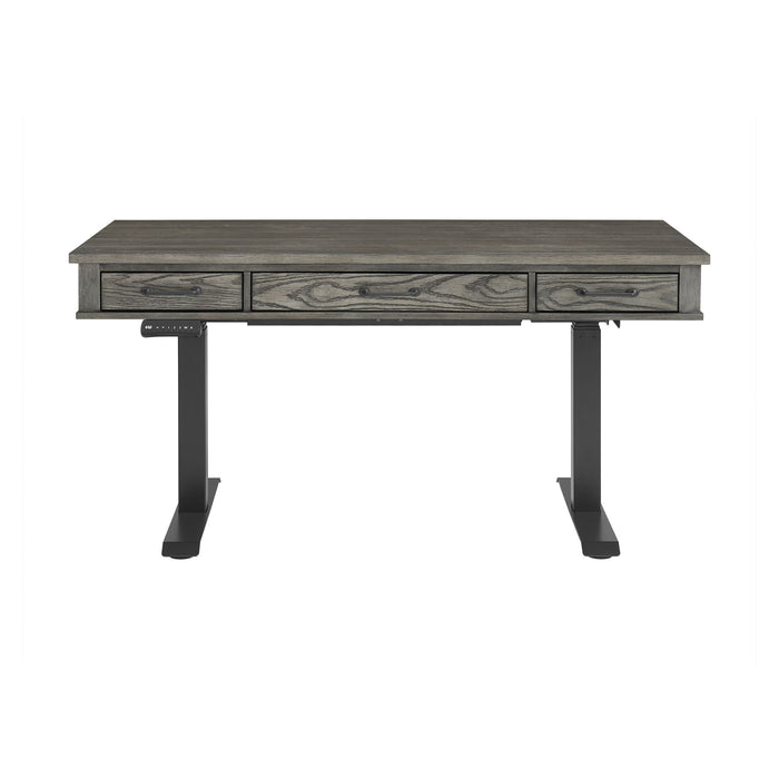 Foundry - Lift Desk - Brushed Pewter