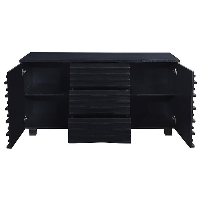 Stanton - 3-Drawer Sideboard Buffet Storage Cabinet - Black