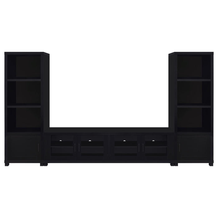 Jupiter 3-piece Entertainment Center 79-inch TV Stand Black