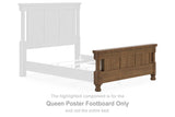 Rowlenstown - Queen Poster Footboard - Brown