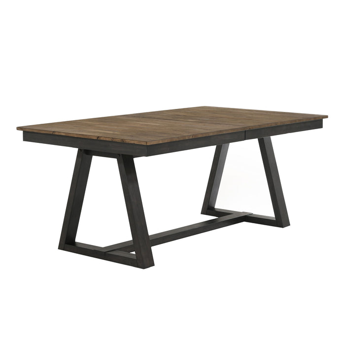 Harper - Trestle Table - Brushed Brown / Pecan