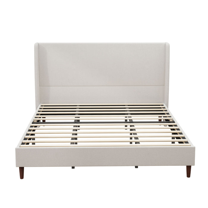 Upholstered Bed & High Headboard Design