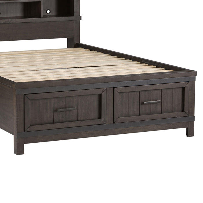 Thornwood Hills - Full Storage Footboard - Dark Brown