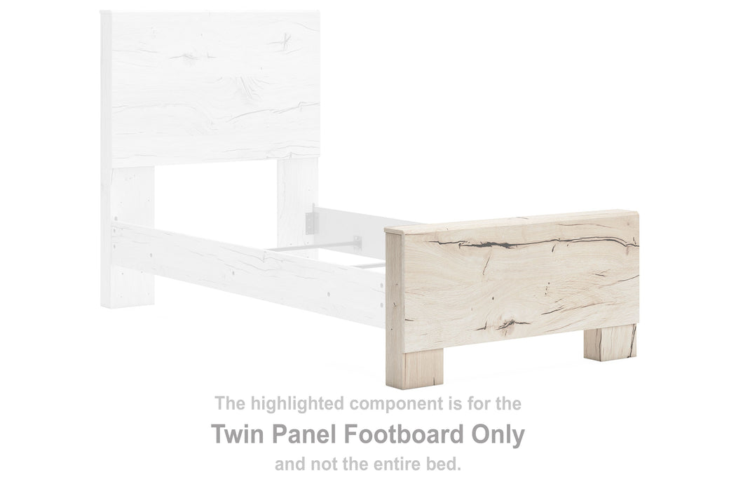 Lawroy - Light Natural - Twin Panel Footboard