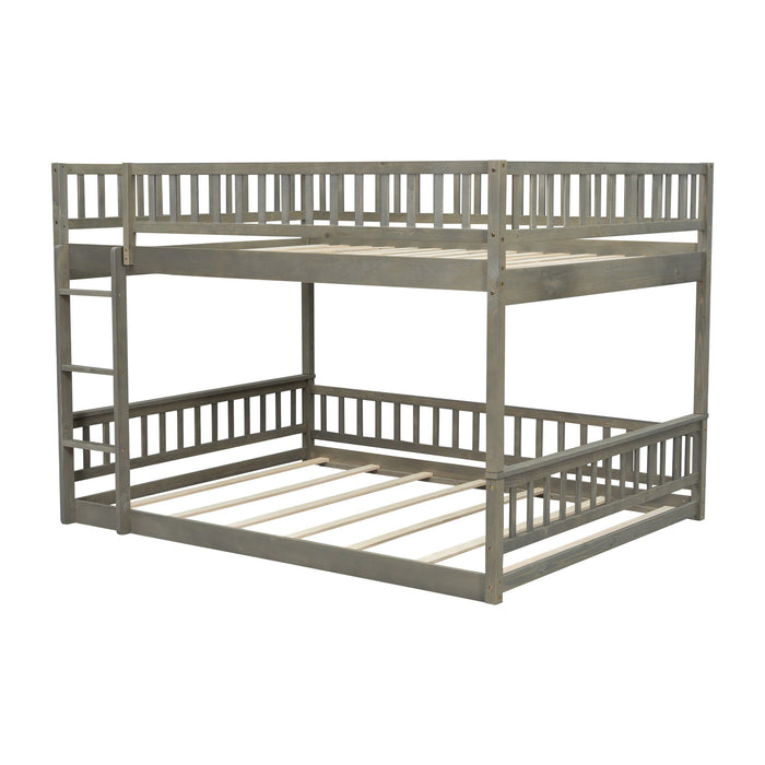 Bunk Bed With Ladder And Guardrails