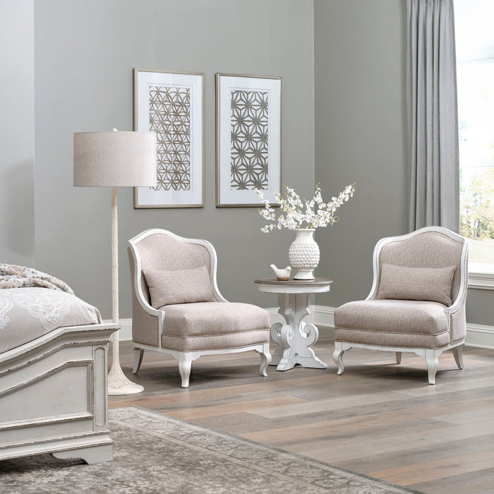 Magnolia Manor - Upholstered Accent Chair - Antique White