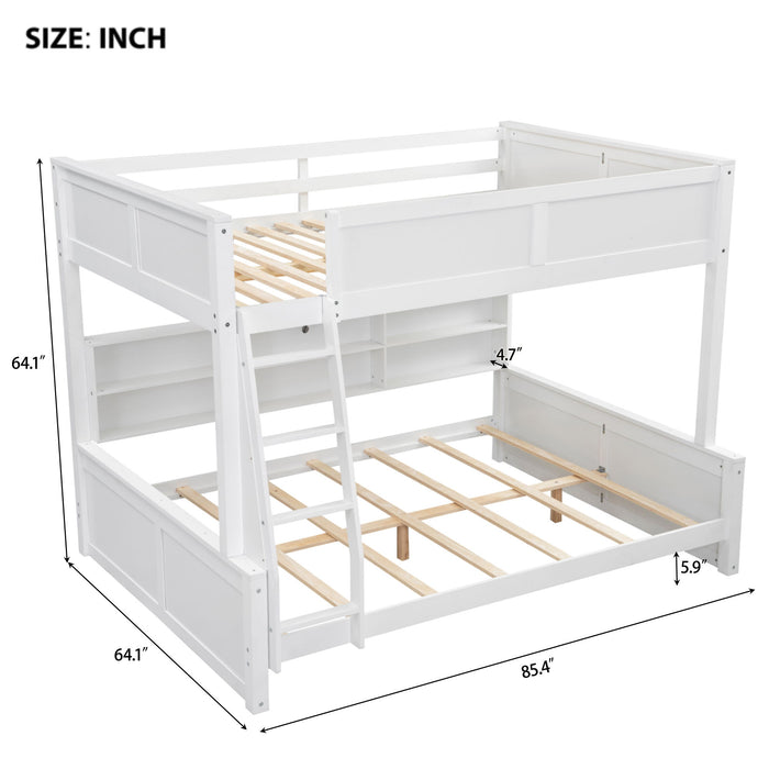 Bunk Bed With Storage Cabinets And USB Ports