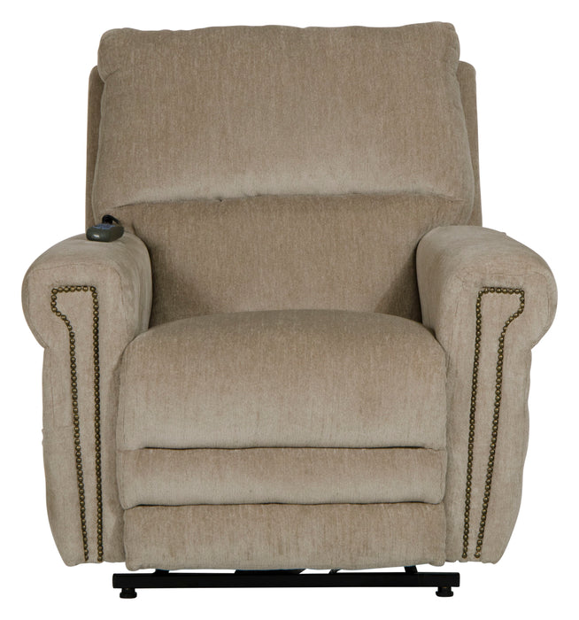 Warner - Power Headrest With Lumbar Power Lay Flat Recliner