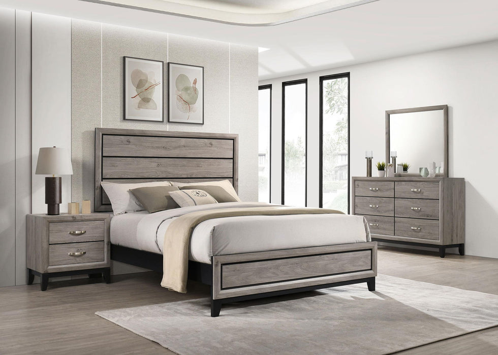 Watson 4-piece Wood Full Bedroom Set Light Taupe